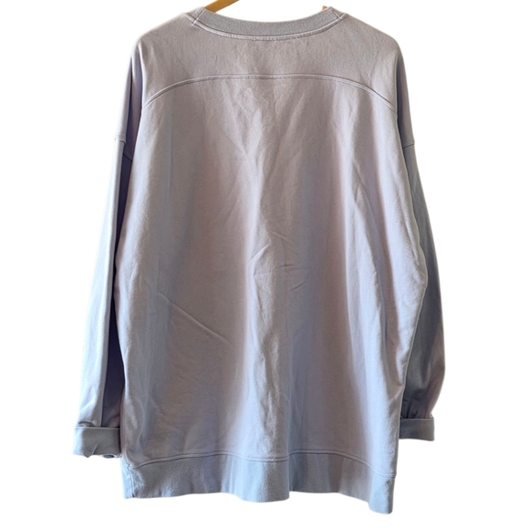 Lululemon Perfectly Oversized Crewneck Women's Light Purple Sweatshirt Size 20 - Picture 12 of 15